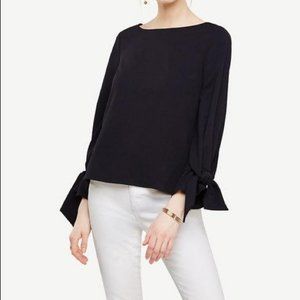 Ann Taylor Tie Sleeve Top - XS